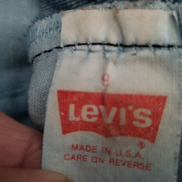 Vintage Levi’s Denim Midi Skirt Made in USA High Rise Size 9 - Picture 3 of 9